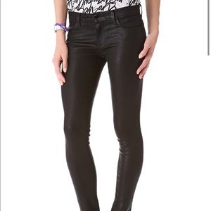 Size 26 J Brand Black Lacquered jeans